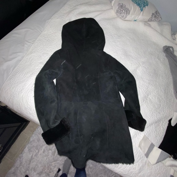 Faux fur La Rochelle trench coat - Picture 5 of 5